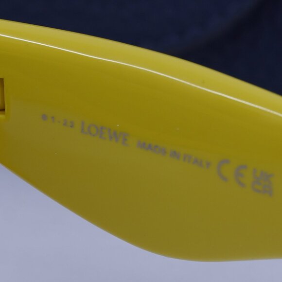 Loewe LW40117I 39A Cat Eye Sunglasses – Shiny Yellow/Grey main image 7